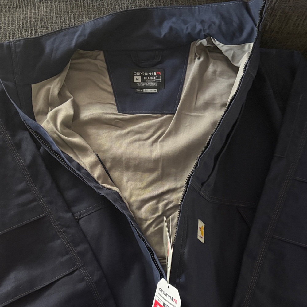 Men's Carhartt Navy Jacket - Picture 3 of 4